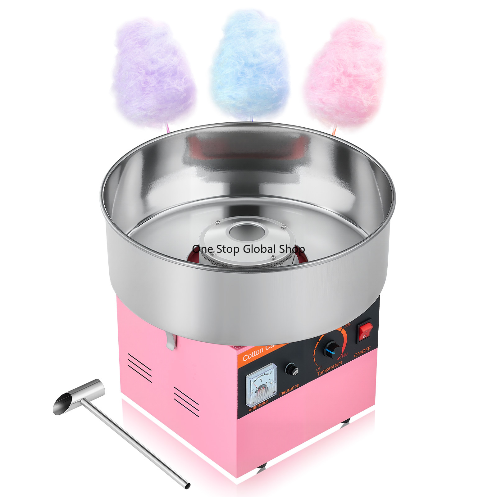 Candy Floss Machine - Profesjonalna maszyna do waty cukrowej 1000W,