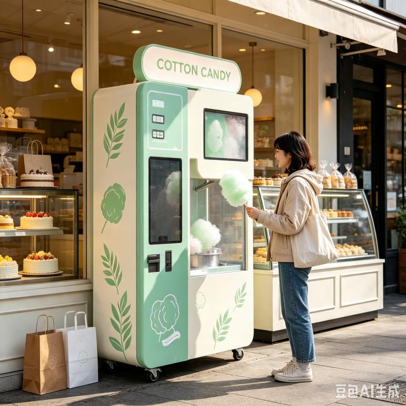 Candy Floss Machine - Dostosowany automatyczny automat do sprzedaży waty