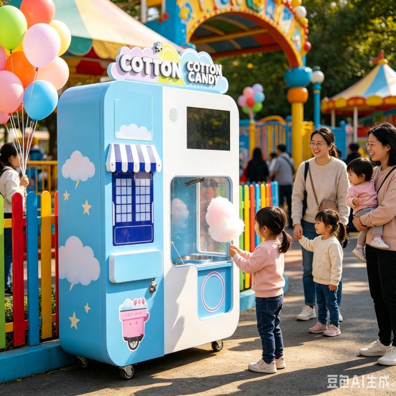 Candy Floss Machine - Spersonalizowany automat do sprzedaży waty cukrowej
