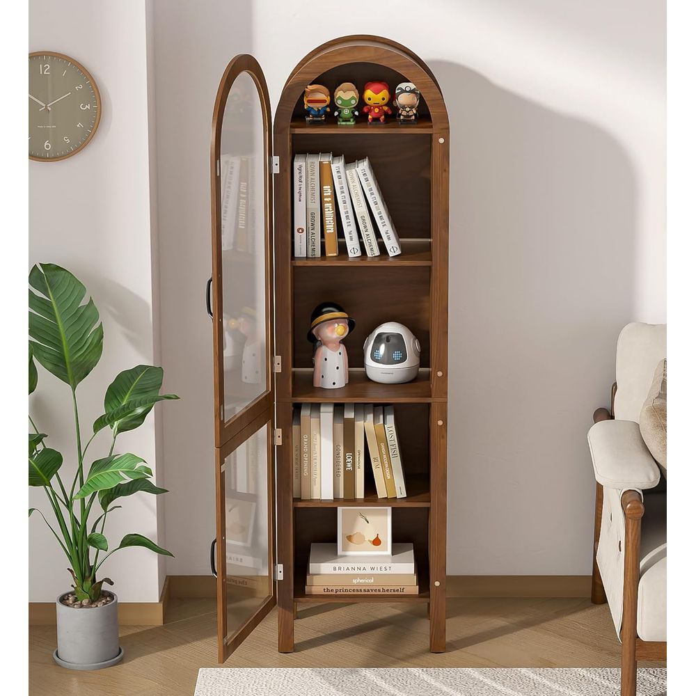 Wysoka, łukowa witryna o wysok – Glass Cabinet Display recenzja i cena