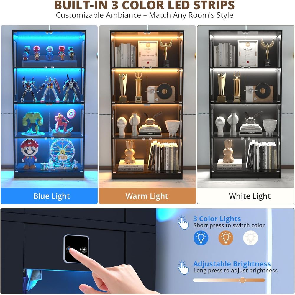 Szafka ekspozycyjna z szklanym – Glass Cabinet Display recenzja i cena