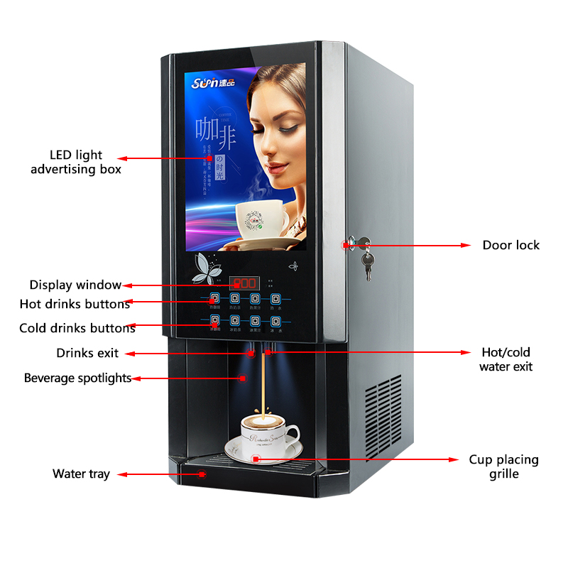 30SCW-8 Automat do kawy na gor – Commercial Vending Machine recenzja i cena