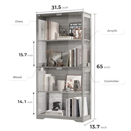Witryna z szklanymi drzwiami,  – Glass Cabinet Display recenzja i cena