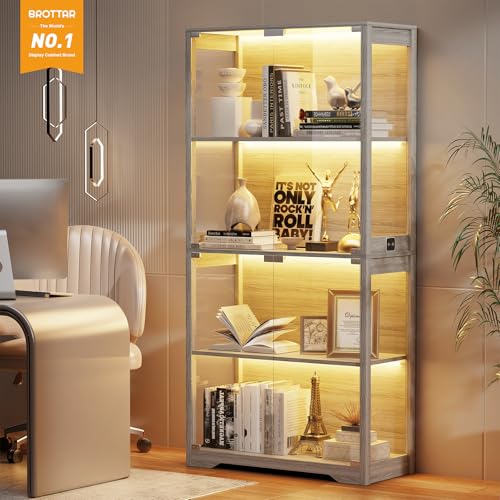 Witryna z szklanymi drzwiami,  – Glass Cabinet Display recenzja i cena