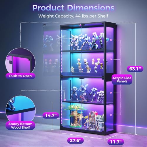 Witryna z szklanymi drzwiami i – Glass Cabinet Display recenzja i cena