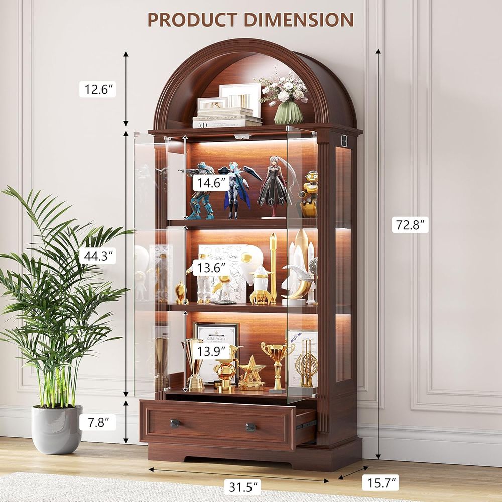 Witryna z szklanymi drzwiami i – Glass Cabinet Display recenzja i cena