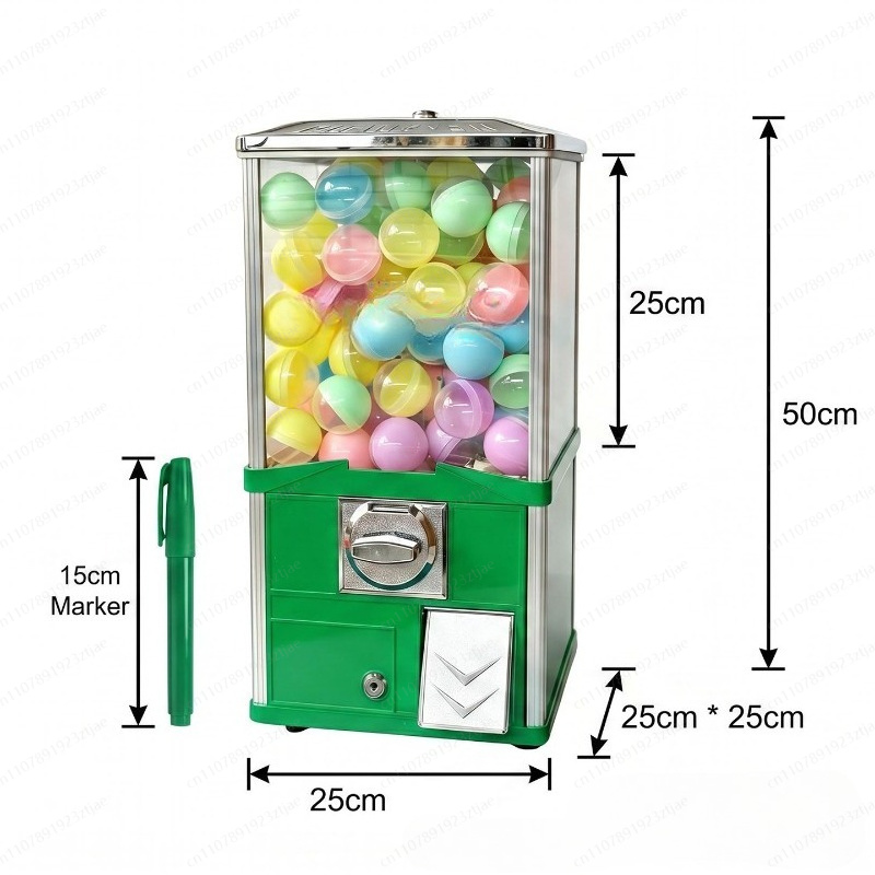 Automat Gashapon z kwadratową  – Prize Capsule Toy Machine recenzja i cena